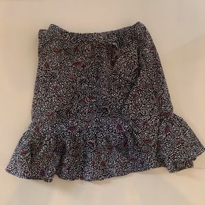 Michael Kors Printed Ruffle Skirt